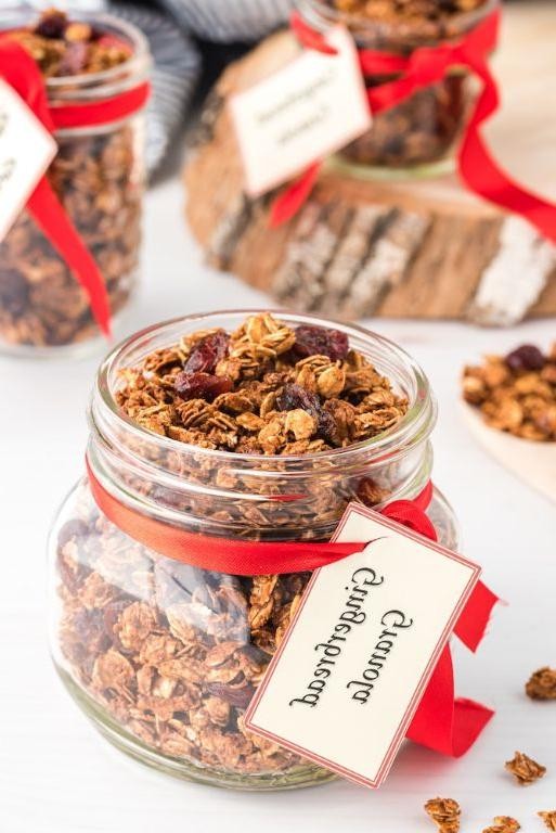 Gingerbread Granola with Dried Fruits