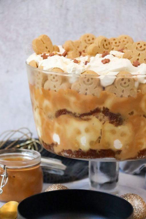 Gingerbread Trifle with Vanilla Custard