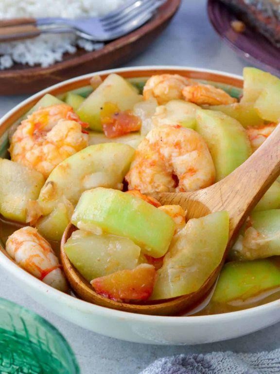 Ginisang Upo with Shrimp