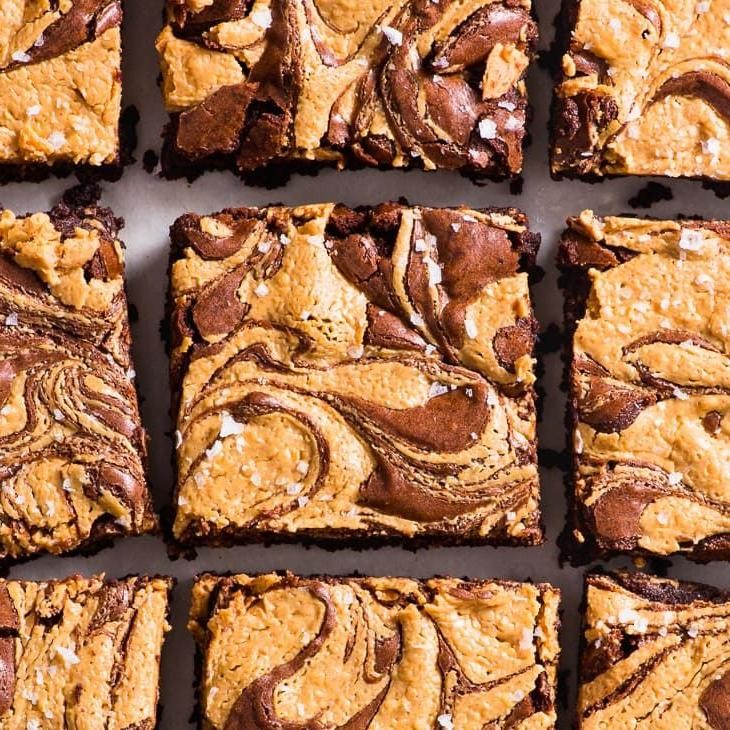 Gluten Free Peanut Butter Swirl Brownies