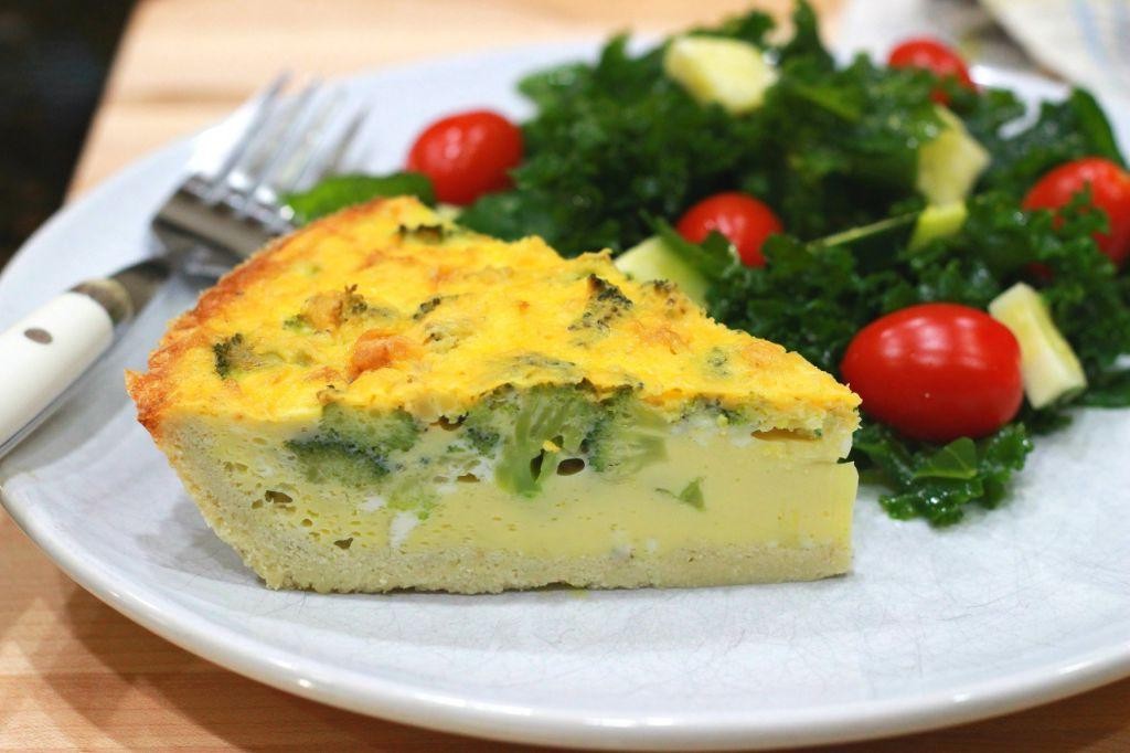 Gluten-Free Broccoli Quiche with Almond Flour Crust