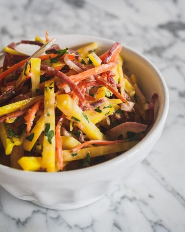Golden Beet and Carrot Slaw