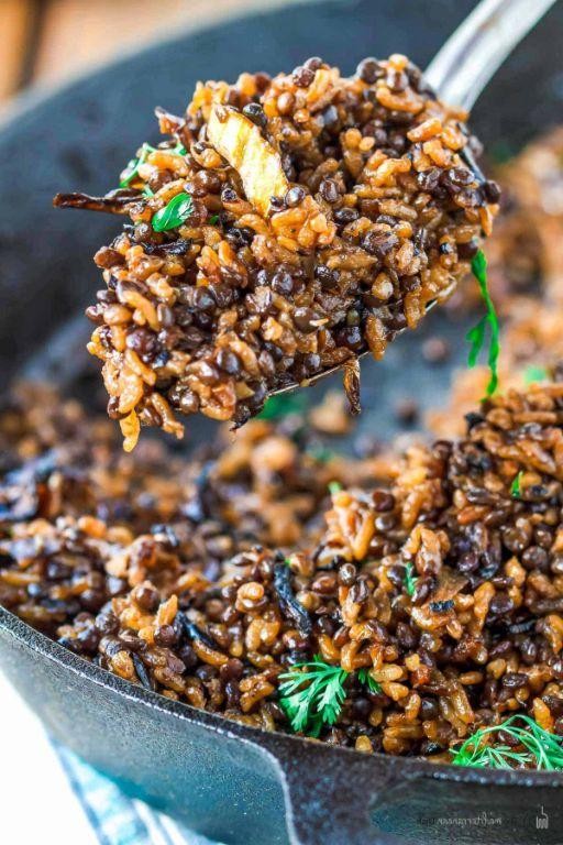 Golden Lentil and Rice Mujadara
