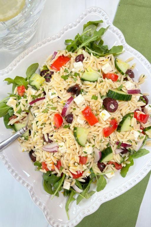 Greek Orzo Spring Mix Salad