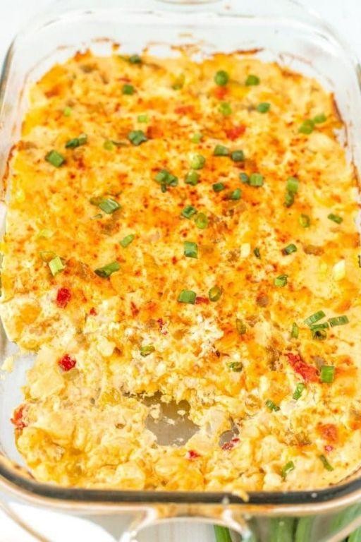 Green Chile and Cheese Potato Bake