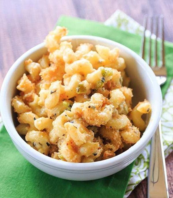 Green chile mac and cheese