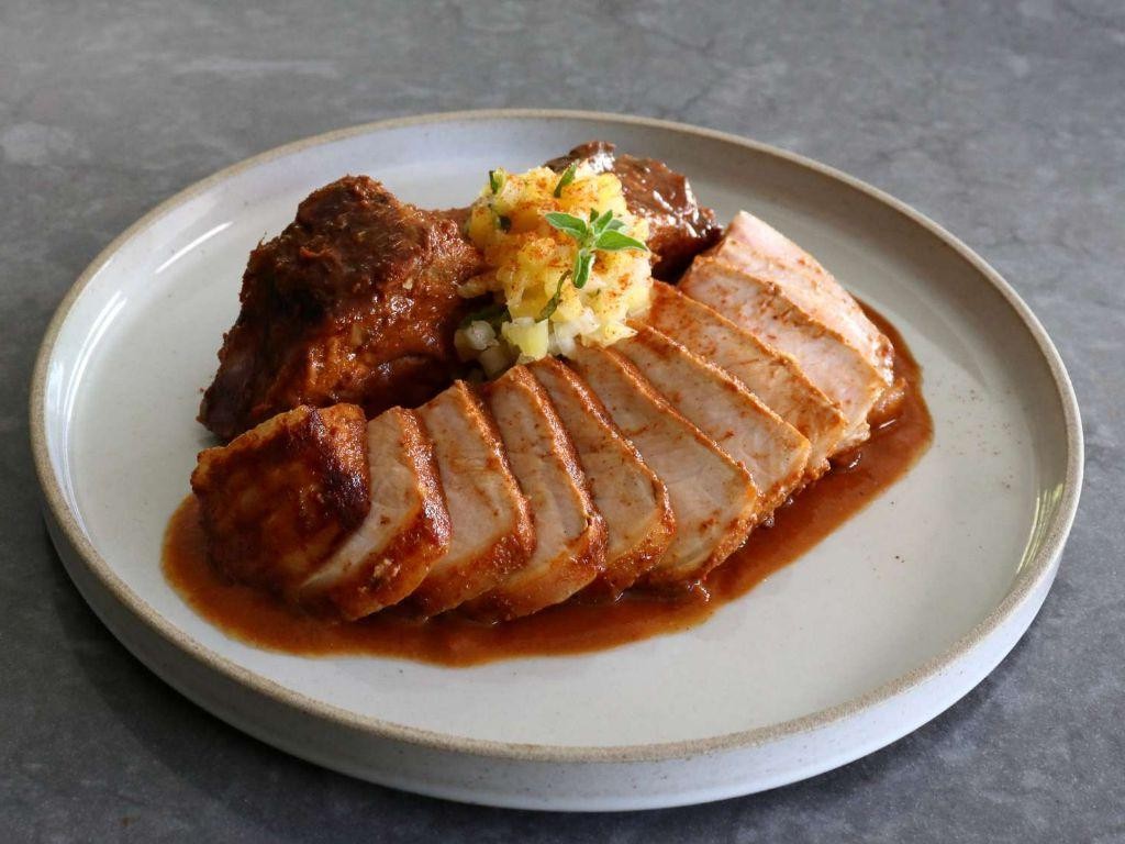 Grilled Al Pastor Pork Chops
