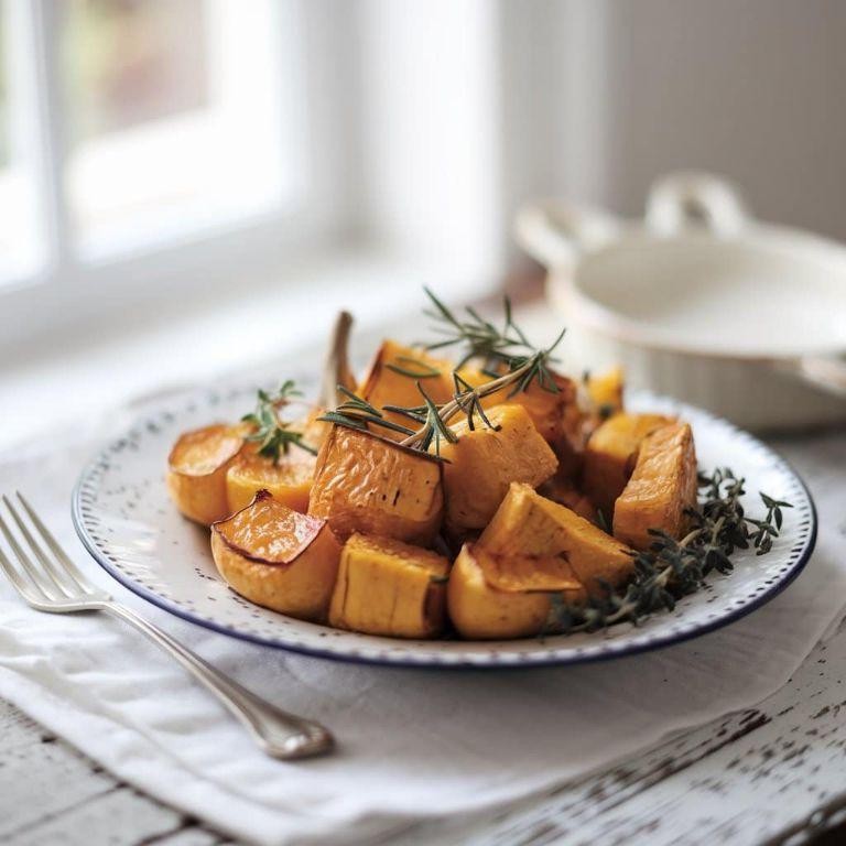 Grilled Calabaza Squash with Garlic and Herbs