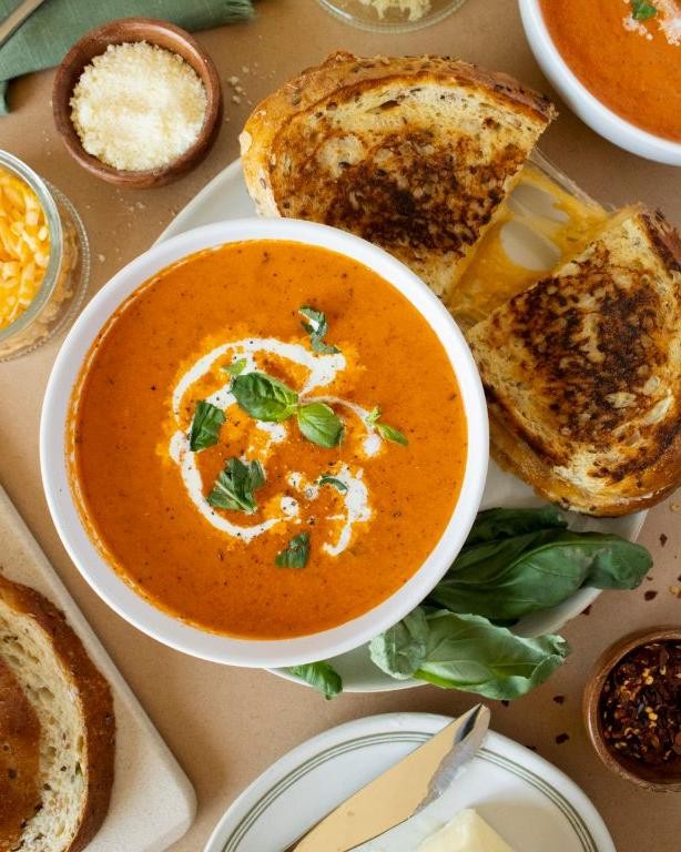 Grilled Cheese with Tomato Soup