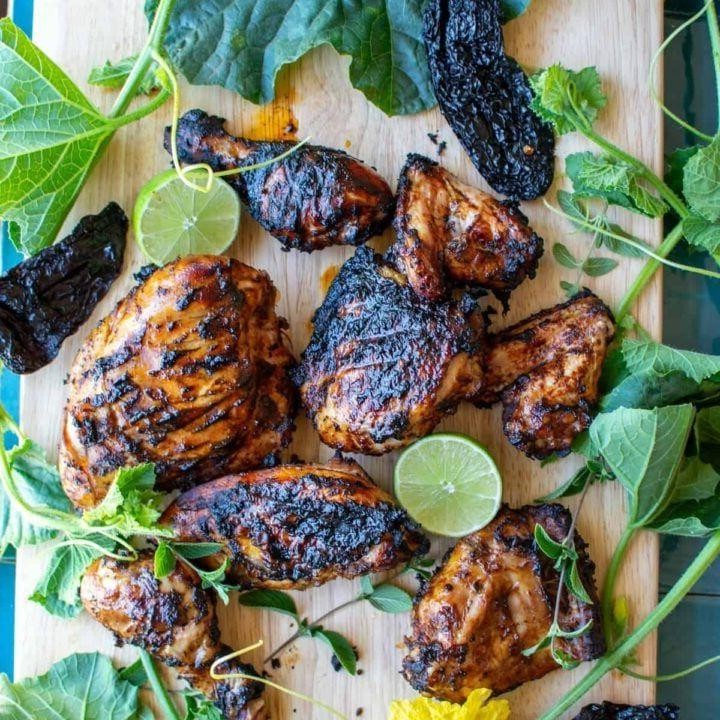 Grilled Chicken Adobo with Smoky Charred Notes