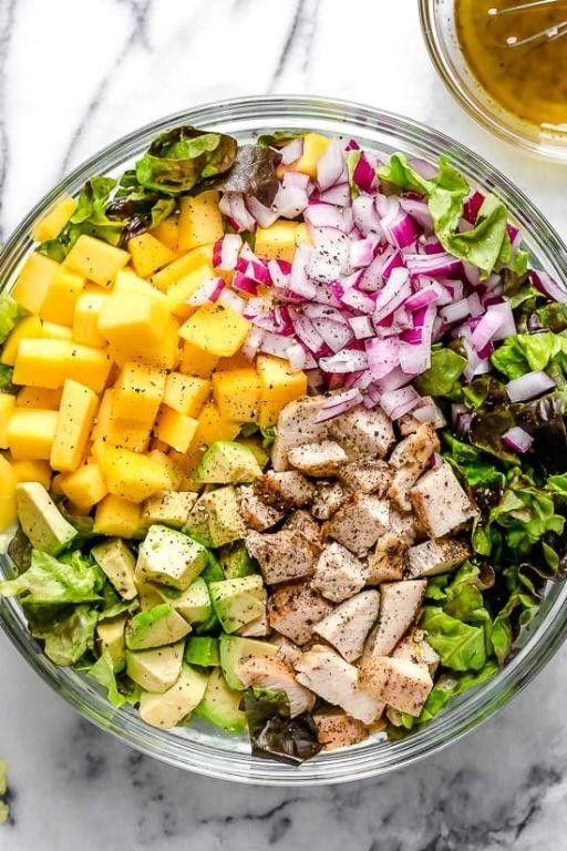 Grilled Chicken and Mango Avocado Salad