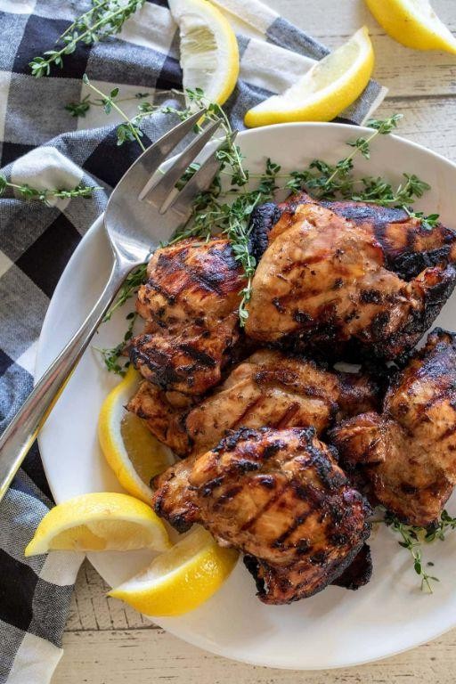 Grilled Chicken of the Woods with Herb Marinade