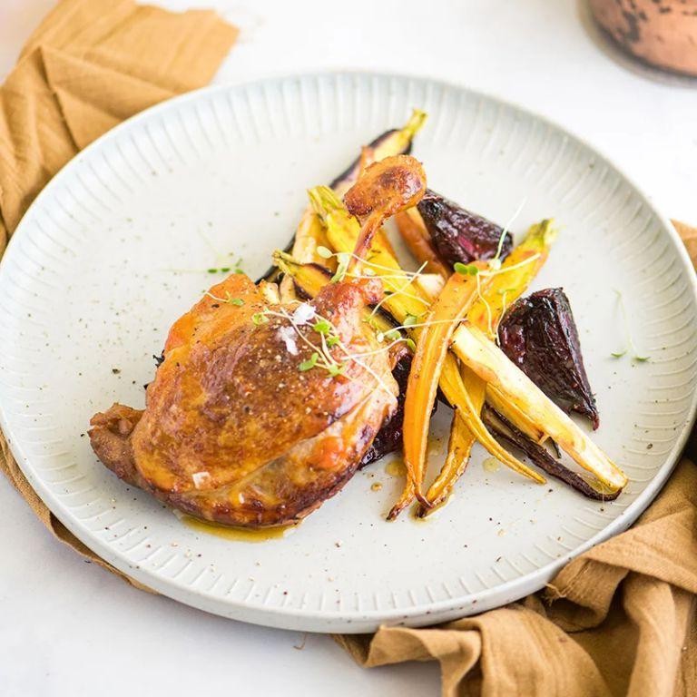 Grilled Duck Legs with Orange and Thyme