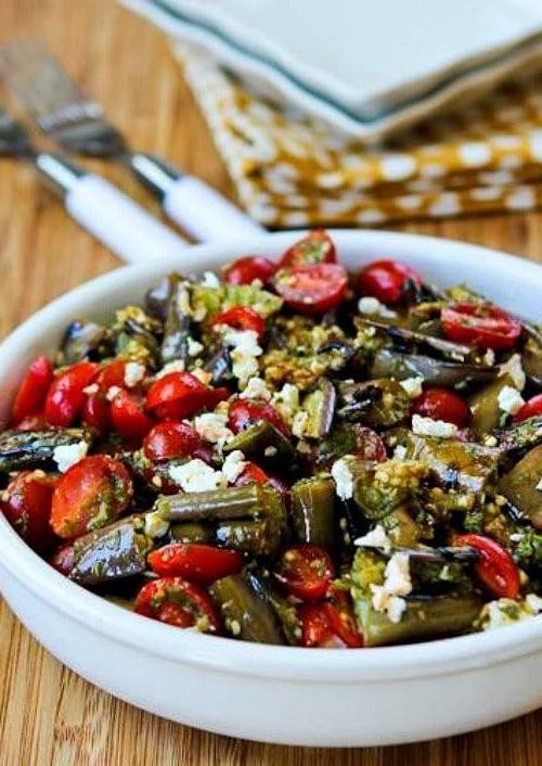 Grilled Eggplant Salad with Feta