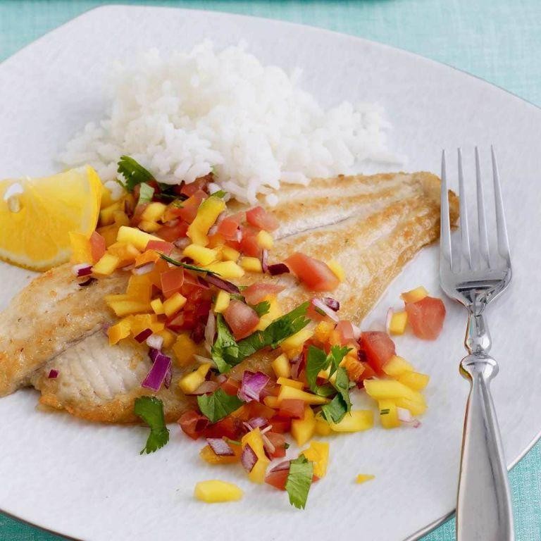 Grilled Hake with Mango Salsa