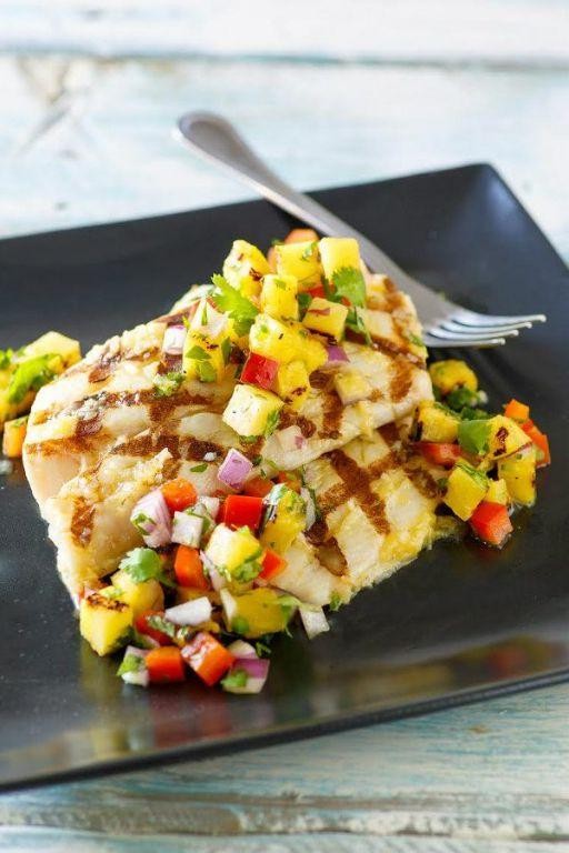 Grilled Hawaiian Mahi Mahi with Pineapple Salsa