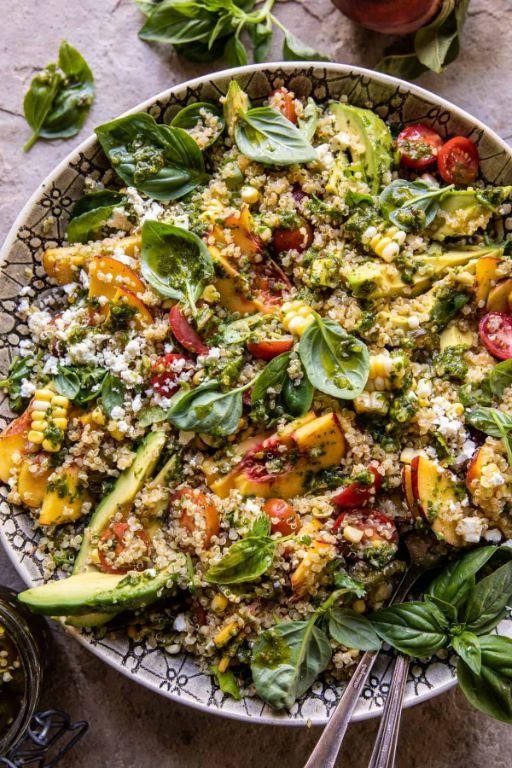 Grilled Jalapeno and Peach Salad