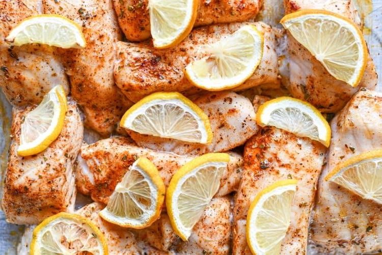 Grilled Paddlefish with Lemon Herb Butter