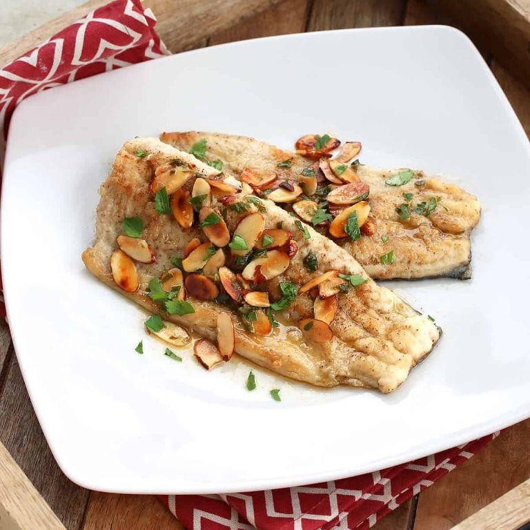 Grilled Trout with Almond Butter