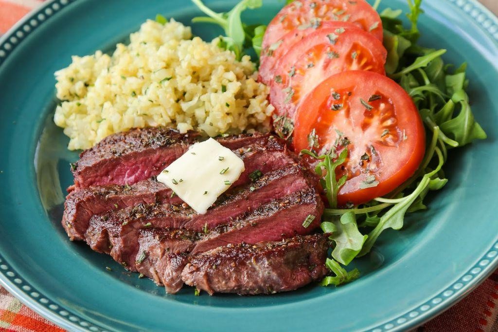 Grilled Venison Round Steak with Rosemary and Thyme