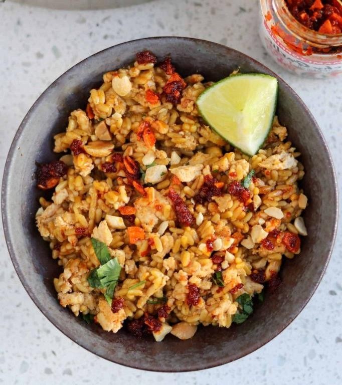 Ground Chicken and Rice Curry