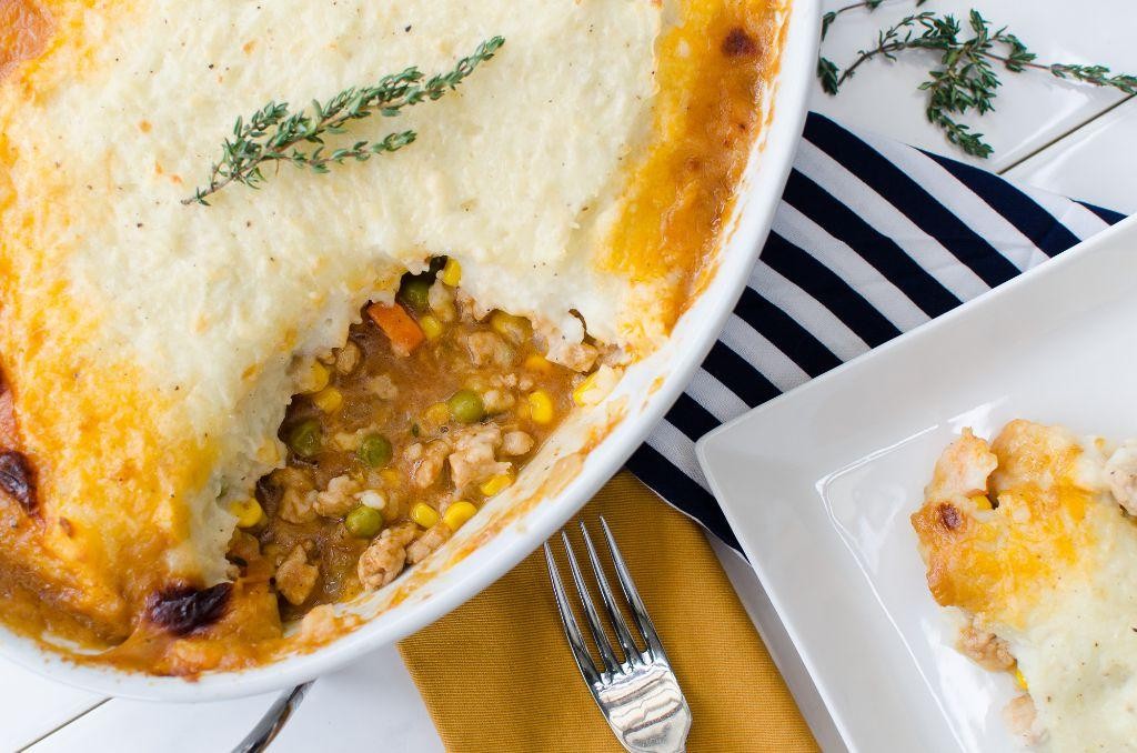 Ground Chicken and Rice Shepherd’s Pie