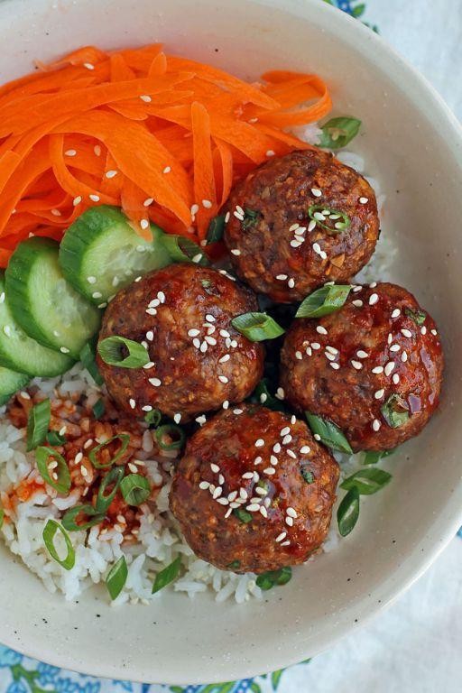 Ground Turkey Korean-Style Meatballs