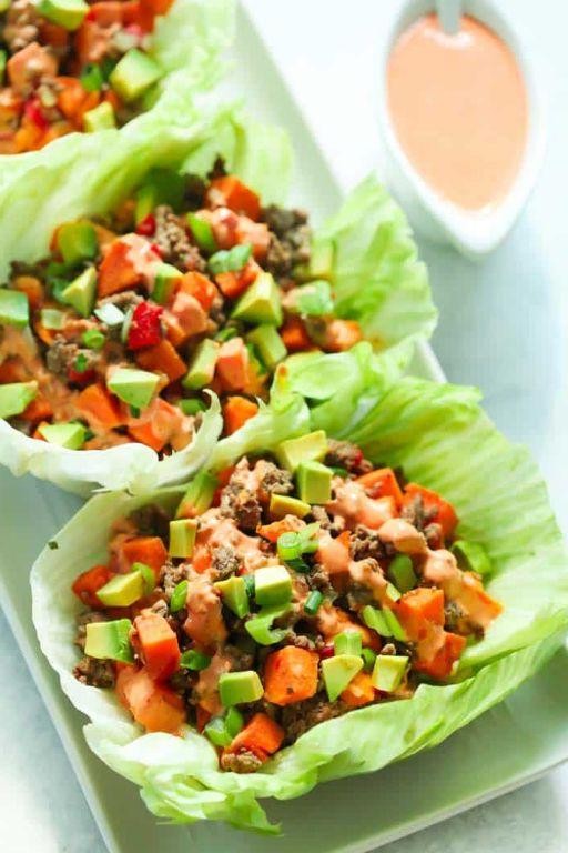 Ground Turkey and Sweet Potato Protein Wrap