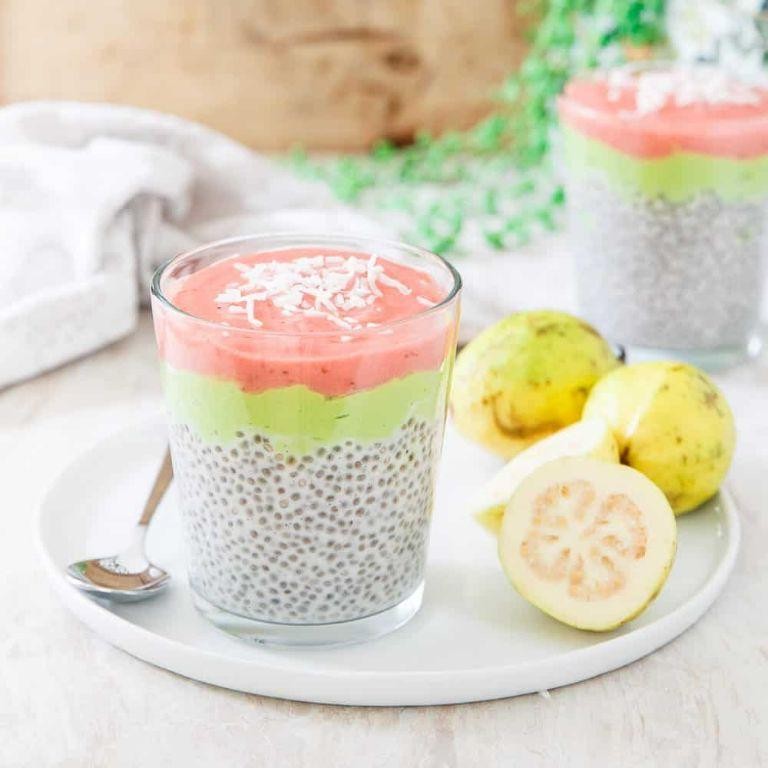 Guava Chia Seed Pudding