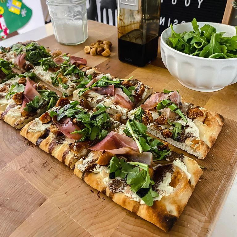 Guava and Prosciutto Flatbread