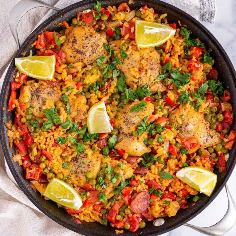 Hake and Chorizo Paella