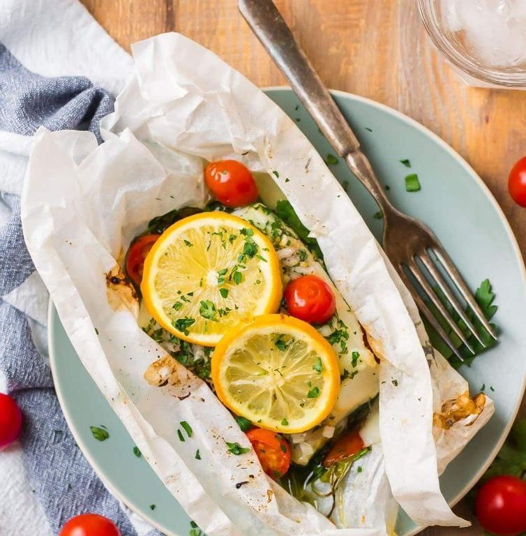 Hake en Papillote with Vegetables