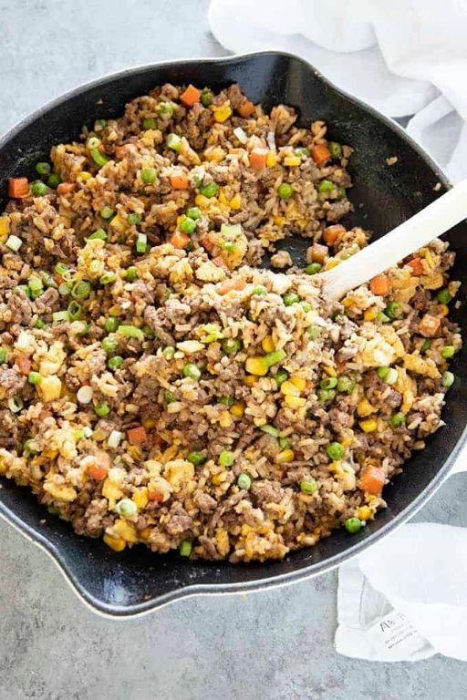 Hamburger Fried Rice