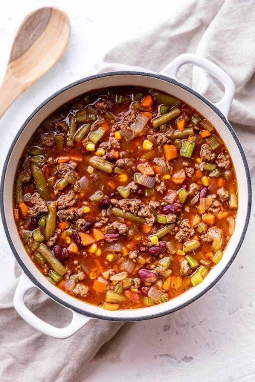 Hamburger and Bean Soup