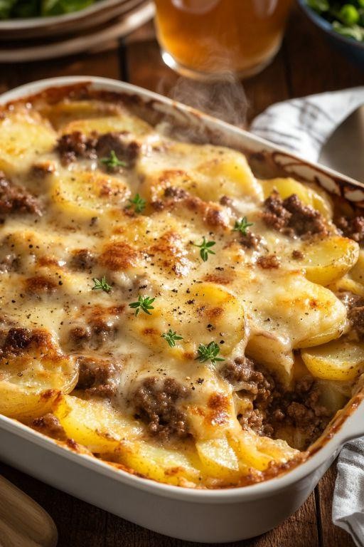 Hamburger and Potato Casserole