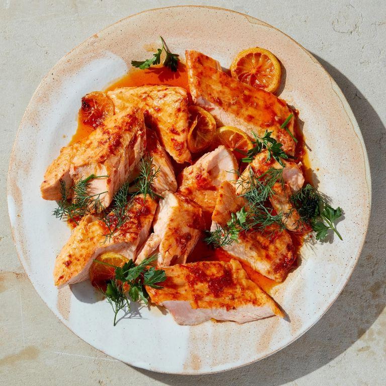 Harissa Roasted Salmon