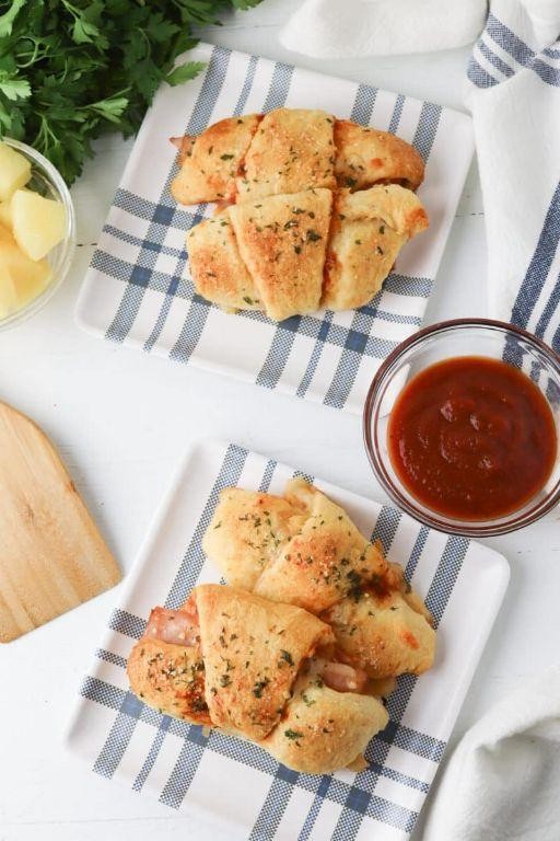Hawaiian Crescent Roll Pizza