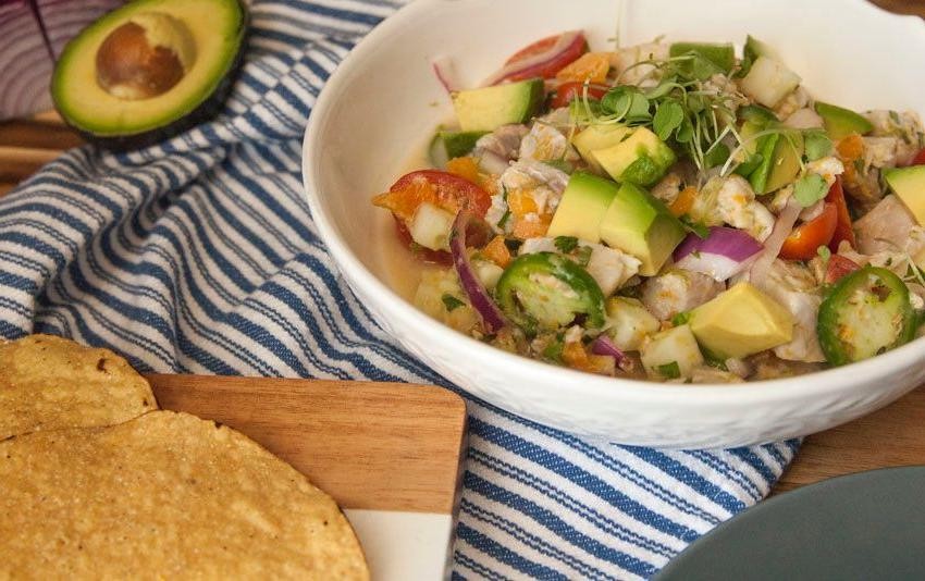 Hawaiian Mahi Mahi Ceviche with Avocado