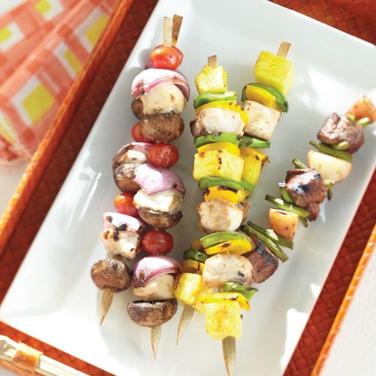 Hawaiian Mahi Mahi Kebabs with Bell Peppers