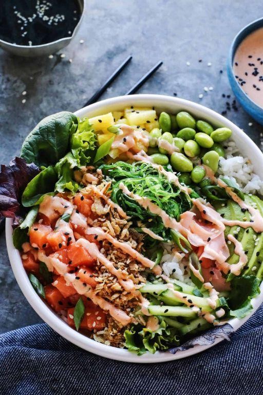 Hawaiian Mahi Mahi Poke Bowl
