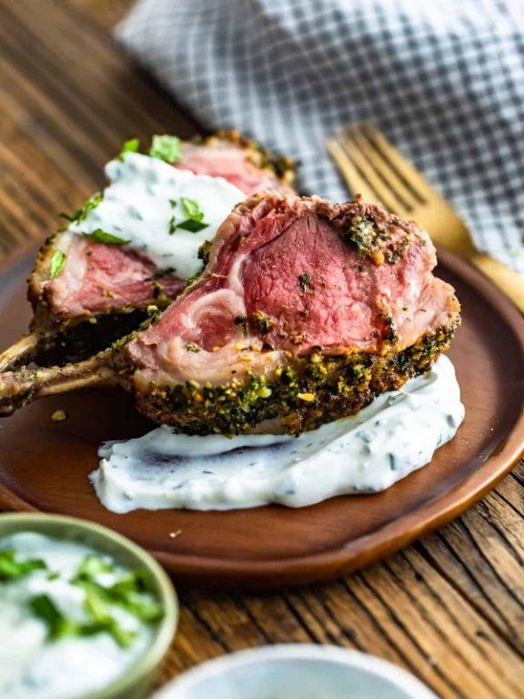 Herb-Crusted Lamb Shoulder with Mint Jelly