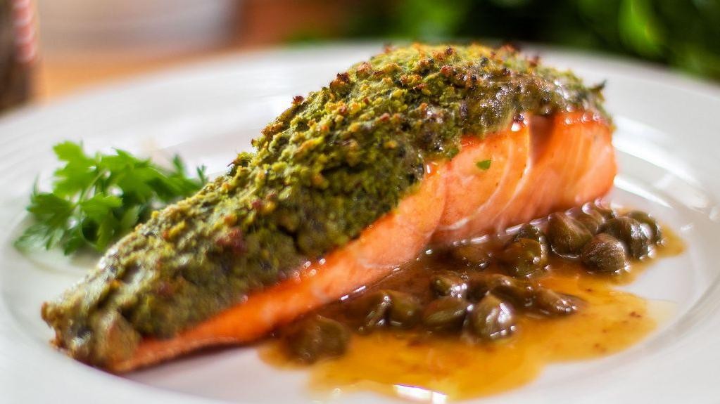 Herb-Crusted Pan-Seared Salmon