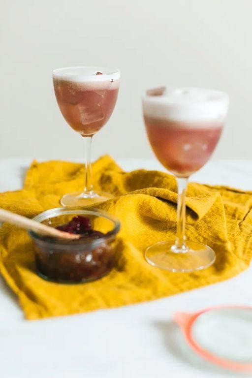 Herbal Basil Pisco Sour