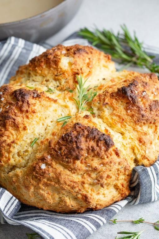 Herbed Irish Soda Bread with Rosemary and Thyme