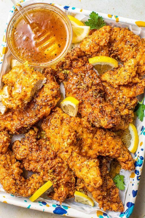 Herbed Lemon Pepper Baked Chicken Tenders