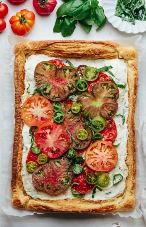 Herbed Lovage and Ricotta Tart