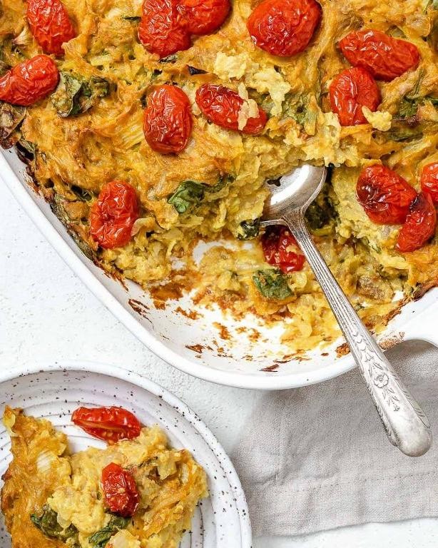 Herbed Vegan Frittata Breakfast Casserole