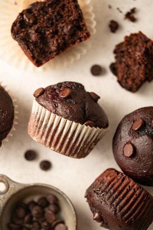 Hidden Beet Chocolate Muffins