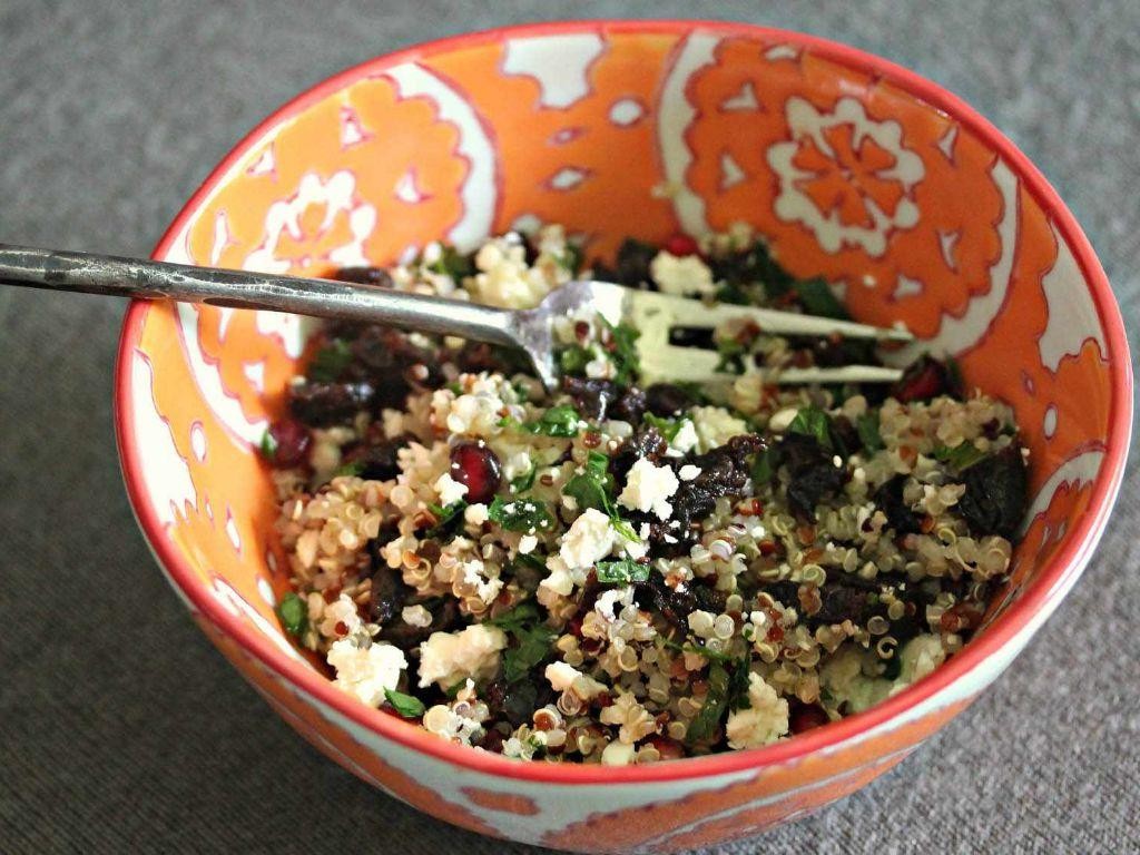 Holiday Quinoa Salad with Dried Cherries