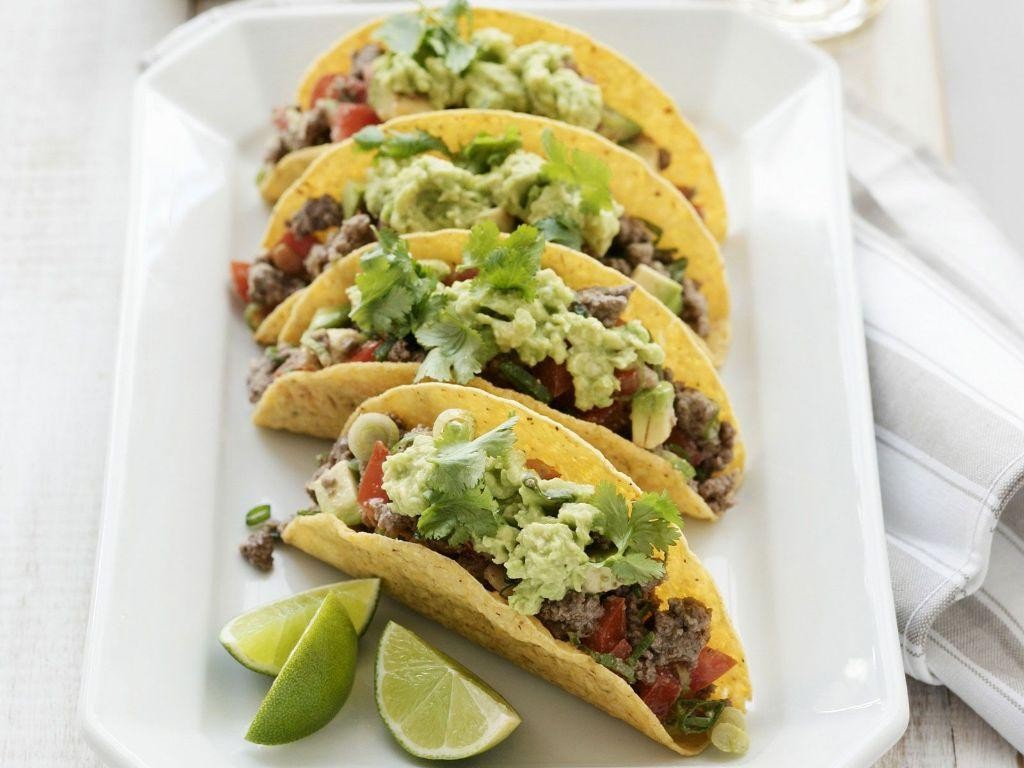 Homemade Beef Tacos with Guacamole